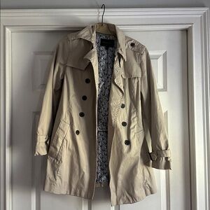 Banana Republic Beige Jacket with Patterned Lining